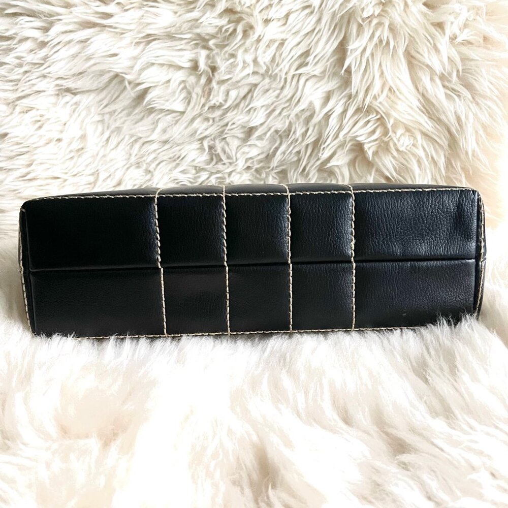 Chanel Chocolate Bar Wild Stitch Chain Bag in Black Leather with Gold Hardware - Picture 12 of 16